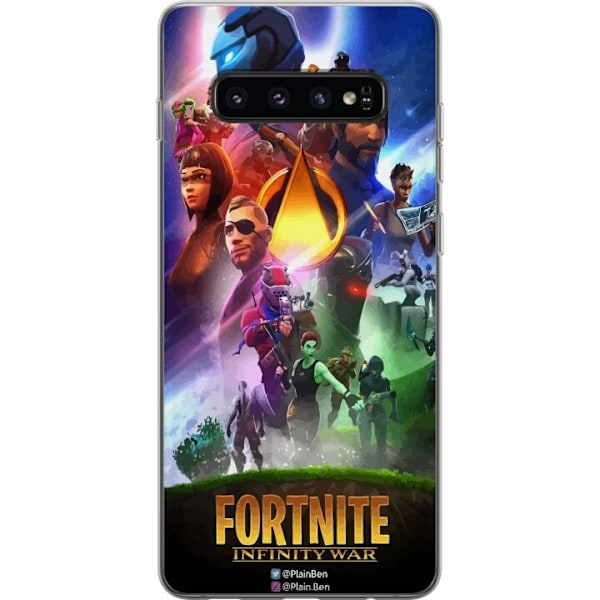 Samsung Galaxy S10 Gennemsigtig cover Fortnite