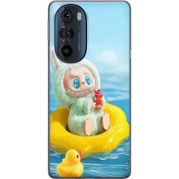 Motorola Edge 30 Pro Läpinäkyvä kuori Labubu Macaron-sarja