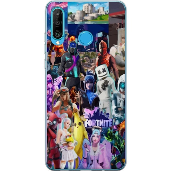 Huawei P30 lite Gennemsigtig cover Fortnite