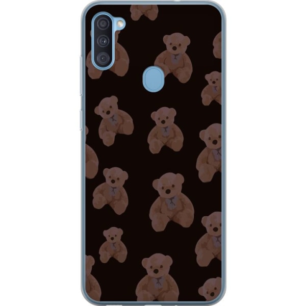 Samsung Galaxy A11 Gennemsigtig cover En bjørn flere bjørne