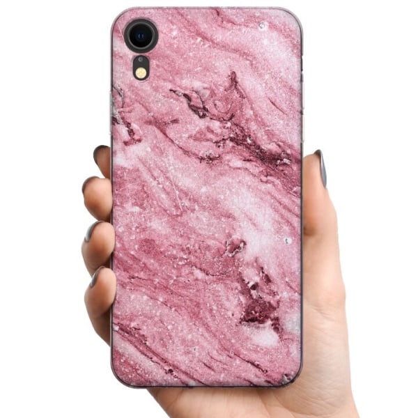 Apple iPhone XR TPU Mobildeksel Glitrer Marmor