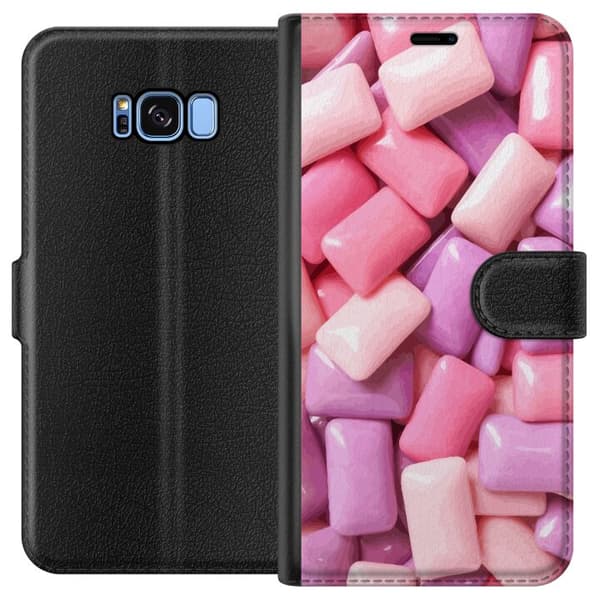 Kompatibelt Plånboksfodral till Samsung Galaxy S8 Tuggummi