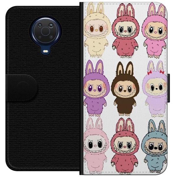Nokia G20 Lommeboketui Labubu Pink Monster - Popkunst med Kawa