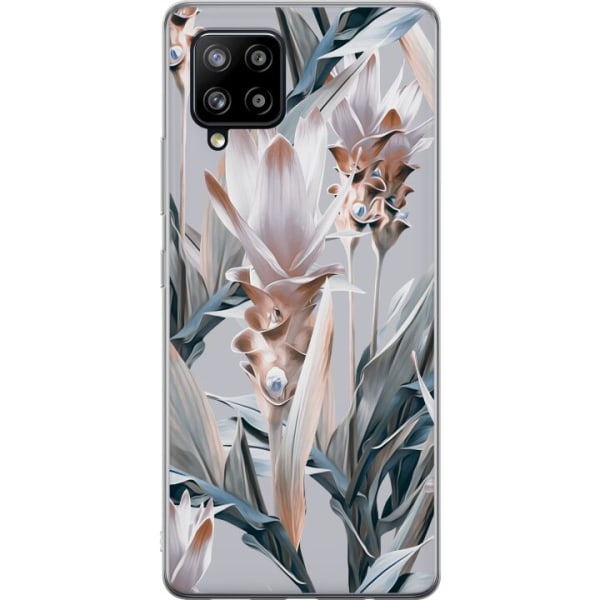 Samsung Galaxy A42 5G Läpinäkyvä kuori Kukkia