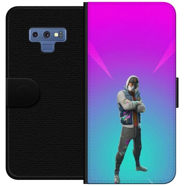 Samsung Galaxy Note9 Tegnebogsetui sort ridder fortnite
