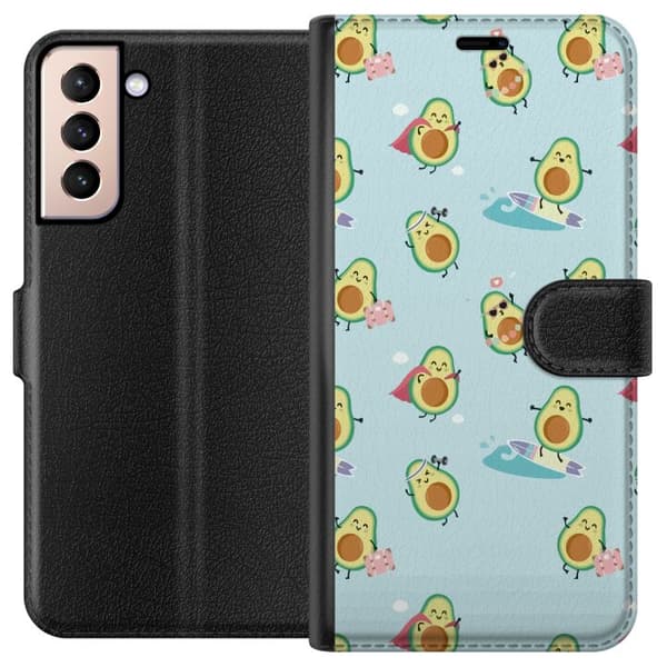 Kompatibelt Plånboksfodral till Samsung Galaxy S21 Avocado