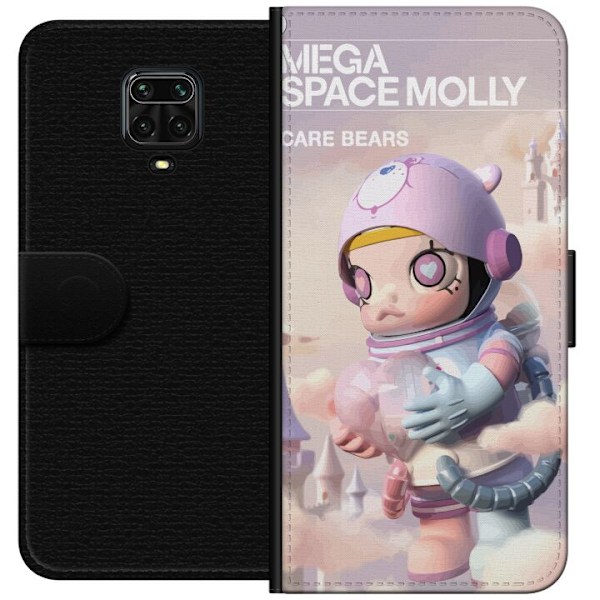 Xiaomi Redmi Note 9 Pro Tegnebogsetui Mega Space Molly Care Bears Series - Share Bear Edition