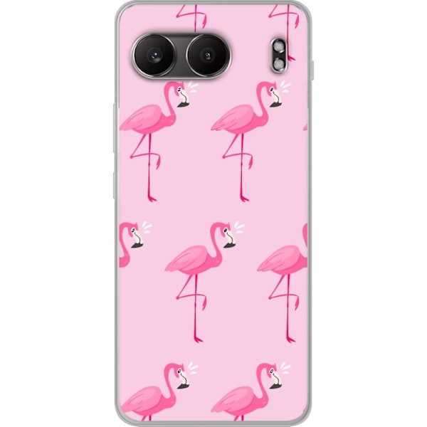 OnePlus Nord 4 Genomskinligt Skal Flamingo