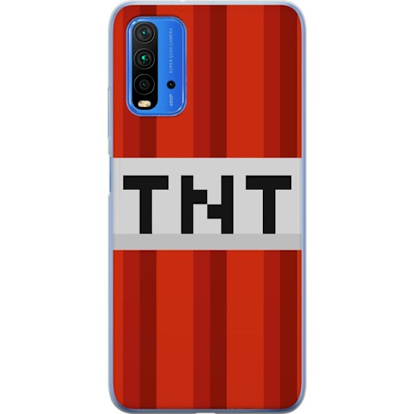 Xiaomi Redmi Note 9 4G Läpinäkyvä kuori Minecraft TNT