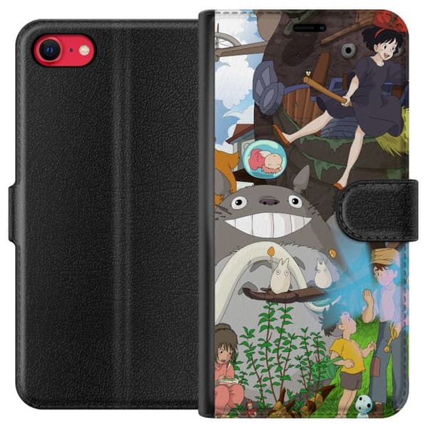Kompatibel Tegnebogsetui til Apple iPhone SE (2020) Studio Ghibli