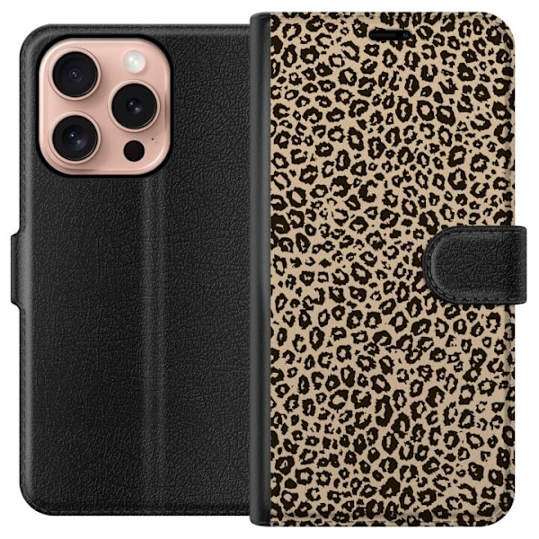 Apple iPhone 16 Pro Lompakkokotelo Taite Leopardeista