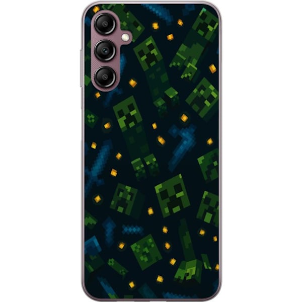 Samsung Galaxy A14 5G Genomskinligt Skal Minecraft Dungeons Mob