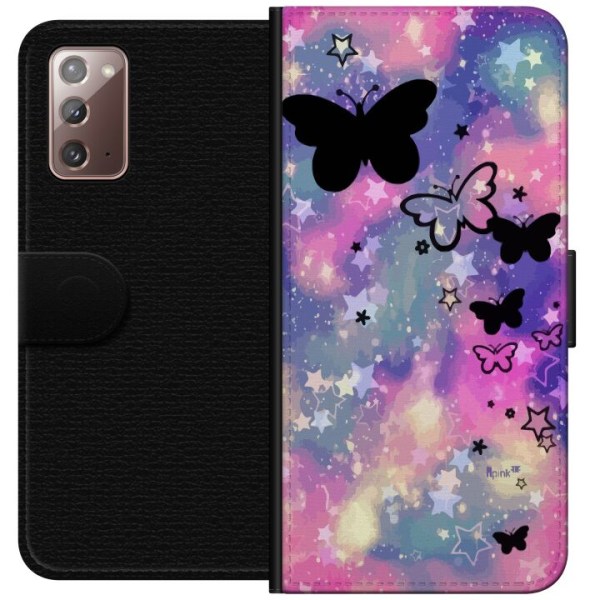 Samsung Galaxy Note20 Lommeboketui sommerfugler