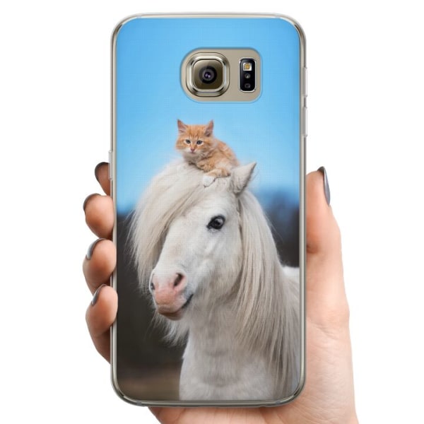 Samsung Galaxy S6 TPU Mobildeksel Hest & Katt