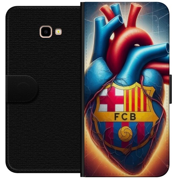 Samsung Galaxy J4+ Lompakkokotelo FCB Sydän