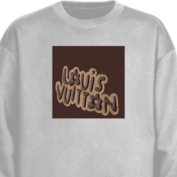 Sweatshirt til Voksne | Klassisk Collegebluse LV grå XL