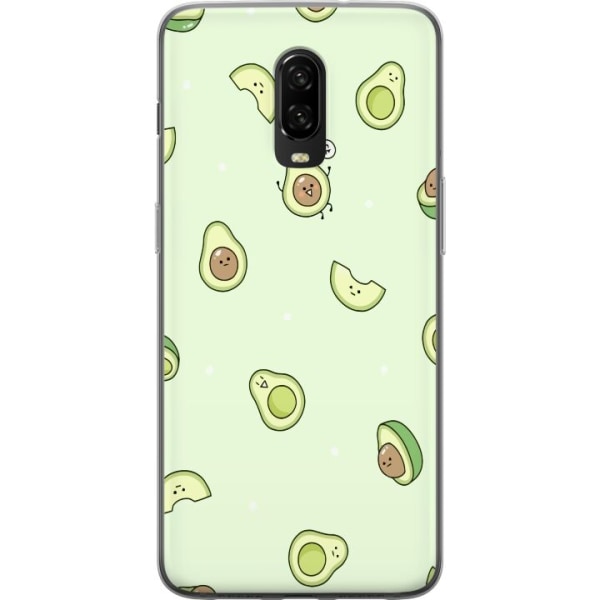 OnePlus 6T Gennemsigtig cover Avocado Mønster