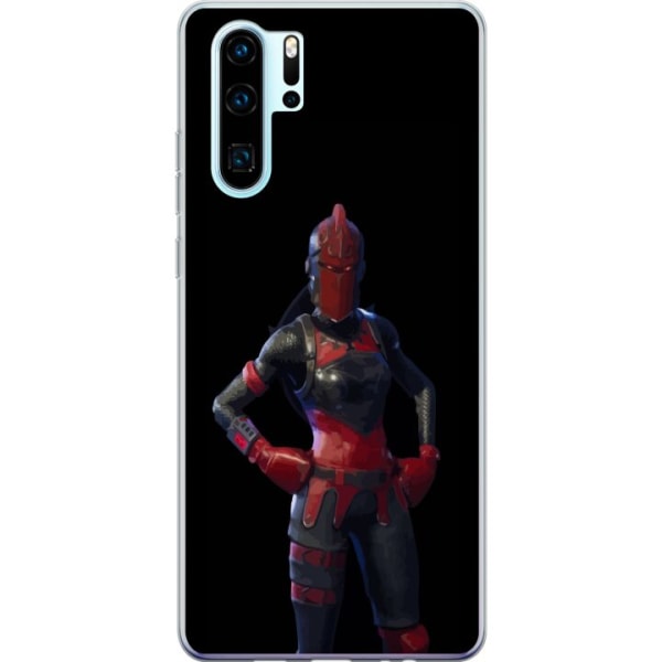 Huawei P30 Pro Läpinäkyvä kuori Fortnite - Punainen Ritari