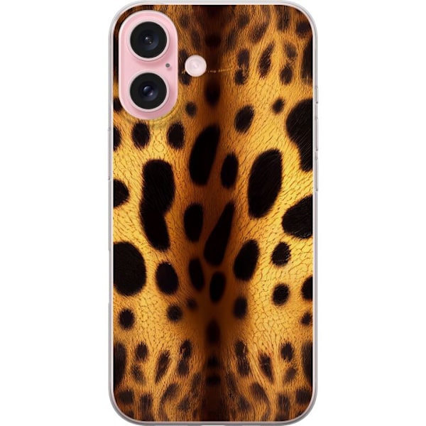 Apple iPhone 16 Läpinäkyvä kuori Leopardi