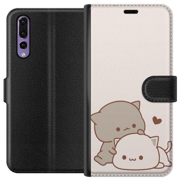 Huawei P20 Pro Lommeboketui Kawaii Søte Katter