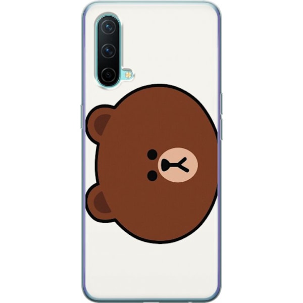 OnePlus Nord CE 5G Genomskinligt Skal line friends brown