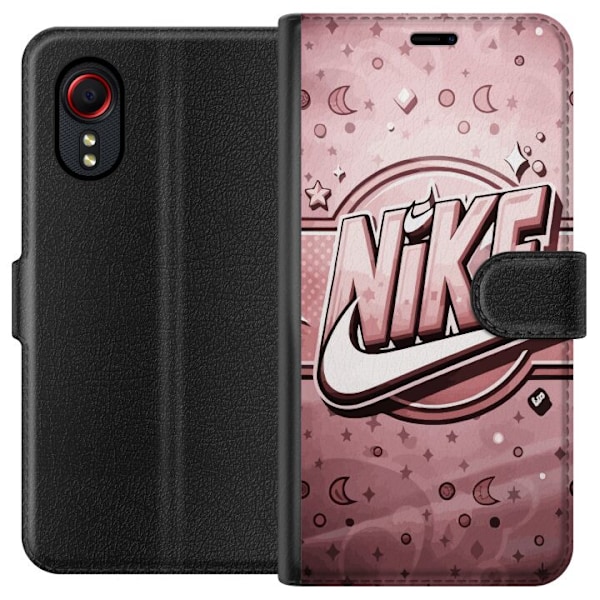 Samsung Galaxy Xcover 5 Lompakkokotelo Nike Vaaleanpunainen