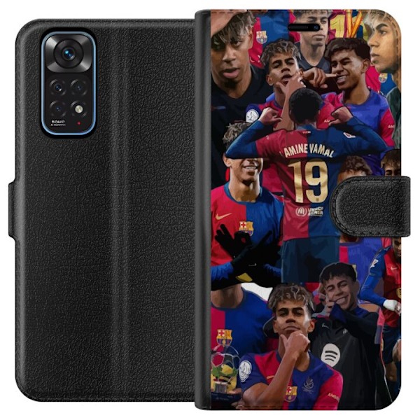 Xiaomi Redmi Note 11 Plånboksfodral Lamine Yamal mobilskal för fotbollsfans