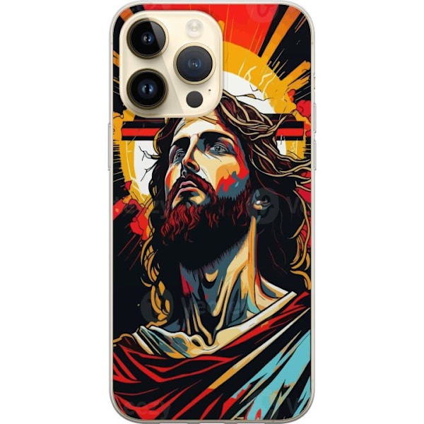 Apple iPhone 15 Pro Max Gjennomsiktig deksel Jesus & Kort - re