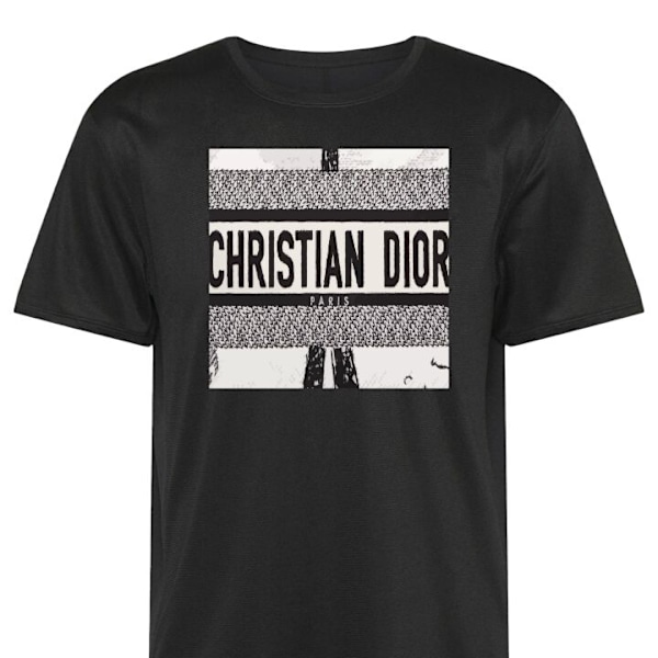 Tränings-T-shirt | Sport-T-shirt för Vuxen Christian Dior svart Small