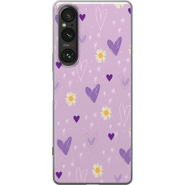 Sony Xperia 1 VI Genomskinligt Skal Blommor