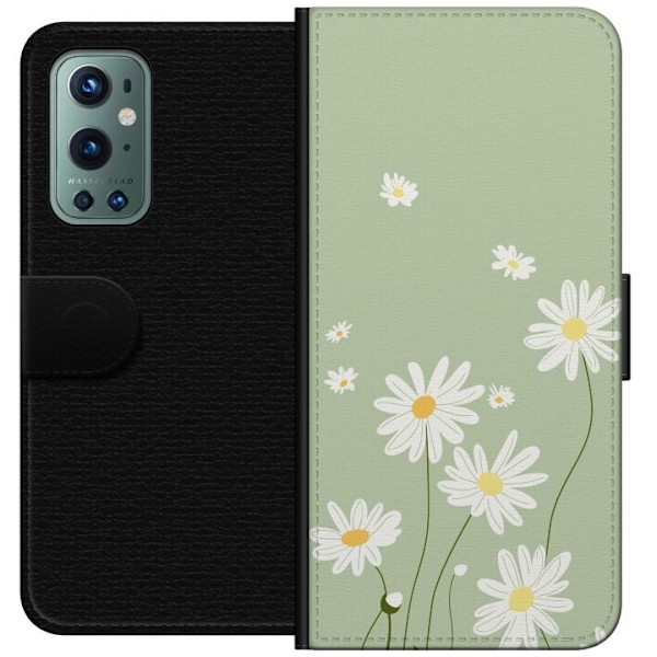 OnePlus 9 Pro Plånboksfodral Prästkragar – blommigt mönst