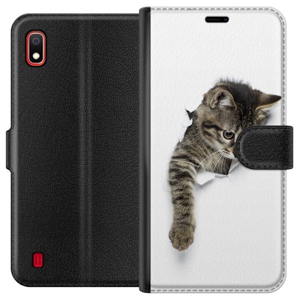 Samsung Galaxy A10 Plånboksfodral Curious Kitten