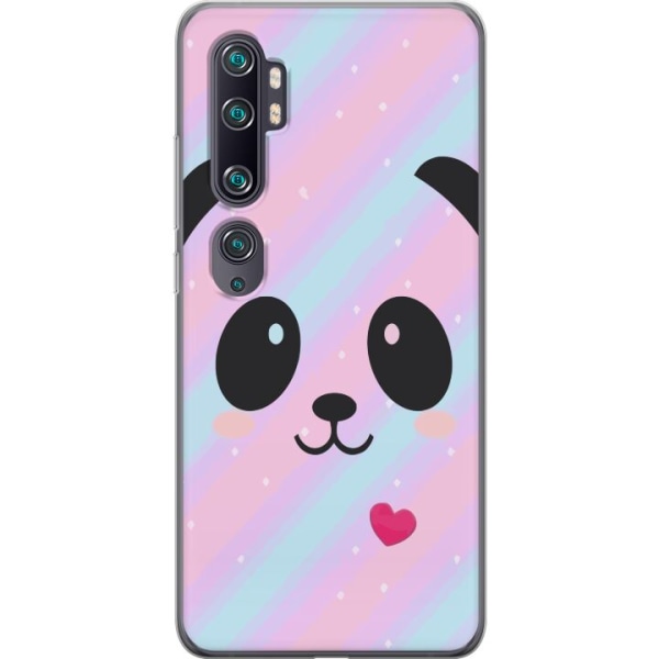 Xiaomi Mi Note 10 Läpinäkyvä kuori Sateenkaari Panda