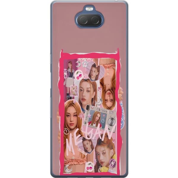 Kompatibelt Mobildeksel til Sony Xperia 10 Plus Megan rosa collage rosa