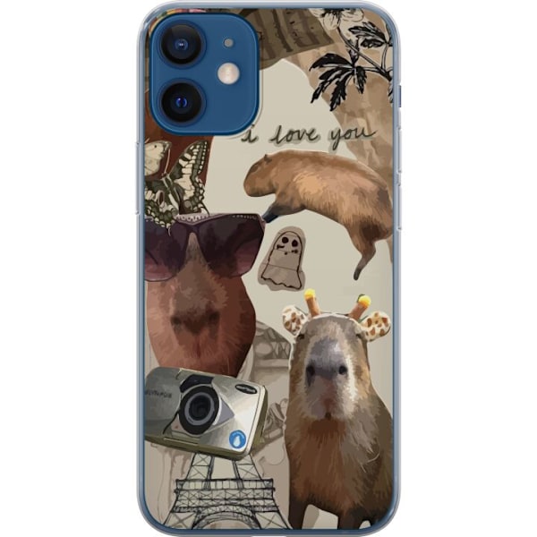 Apple iPhone 12  Läpinäkyvä kuori Capybara