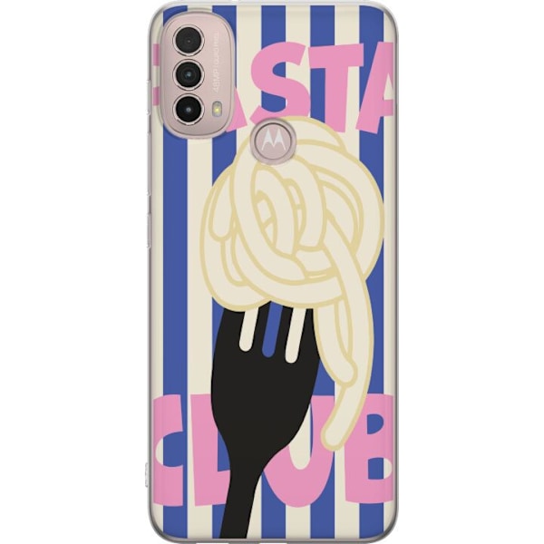 Motorola Moto E40 Genomskinligt Skal Pasta Twirl