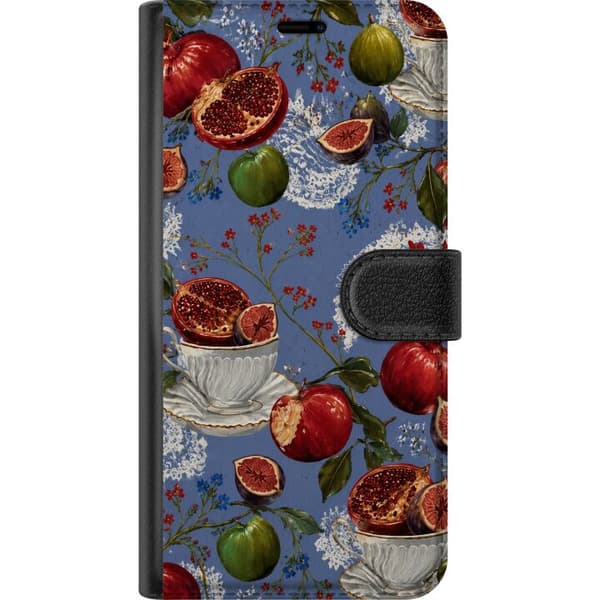 Kompatibelt Lommeboketui til Samsung Galaxy A52 5G Blå fruktromantikk blå