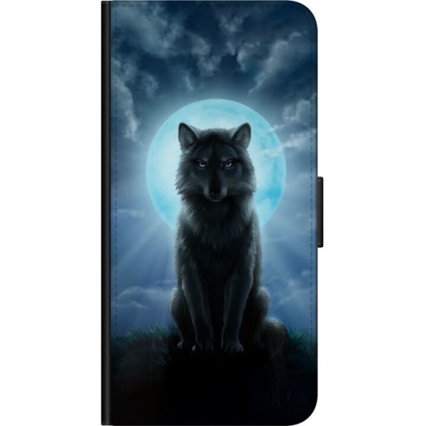 Xiaomi Mi 10 5G Plånboksfodral Wolf in the Dark