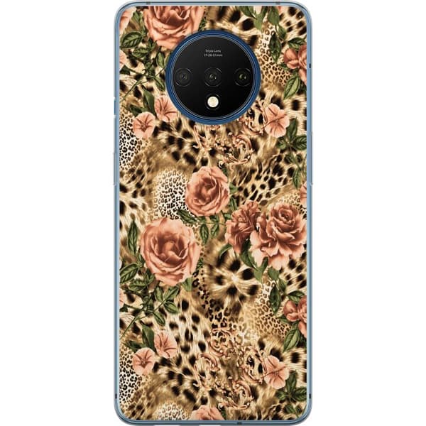 Kompatibelt Mobilskal till OnePlus 7T Bruna leopardrosor brun