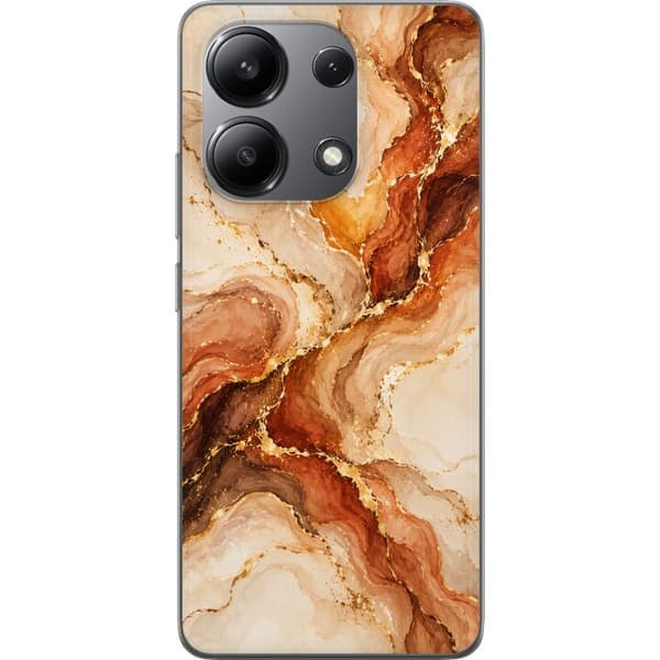 Kompatibelt Mobilskal till Xiaomi Redmi Note 13 4G Höstagat beige