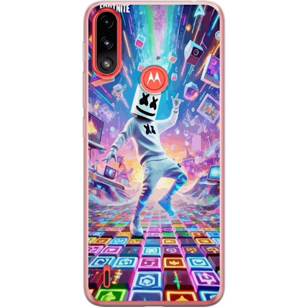 Motorola Moto E7 Power Läpinäkyvä kuori Fortnite