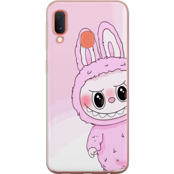 Samsung Galaxy A20e Läpinäkyvä kuori Labubu Jänis-sarja