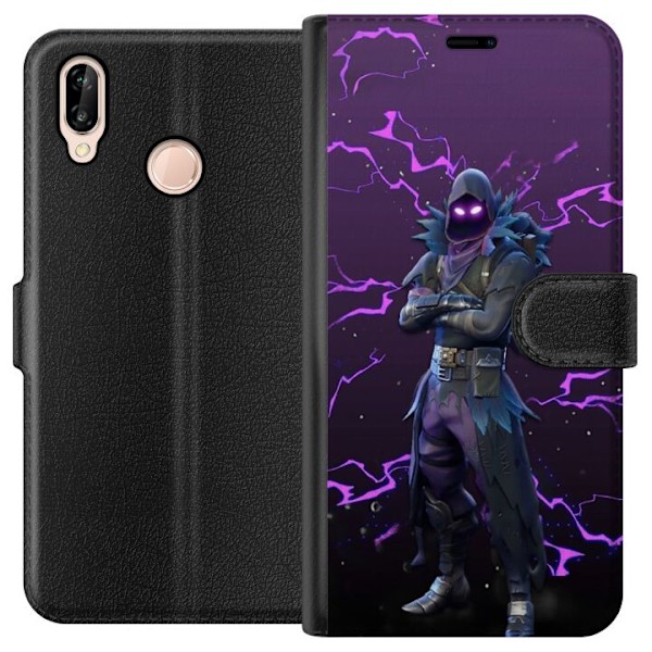 Huawei P20 lite Plånboksfodral Raven Fortnite Thunder