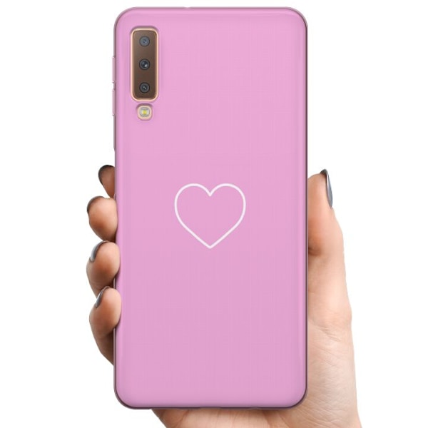 Samsung Galaxy A7 (2018) TPU Mobildeksel Hjerte