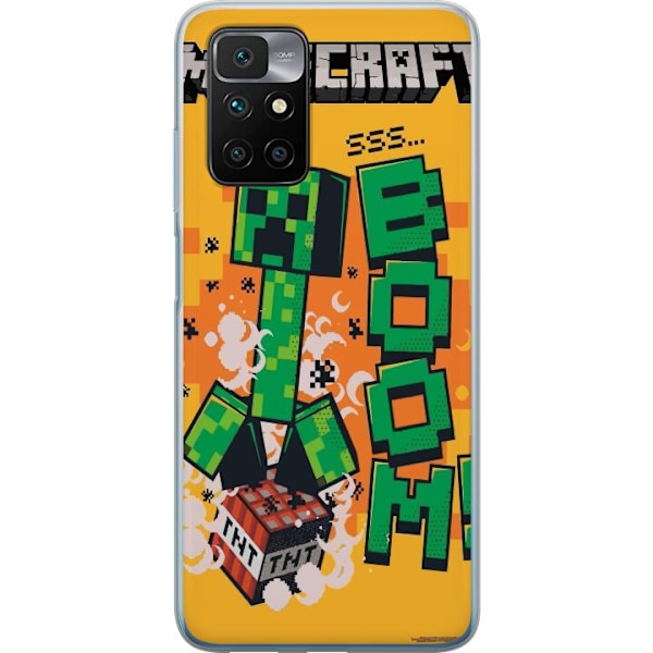 Xiaomi Redmi 10 Läpinäkyvä kuori Minecraft Boom