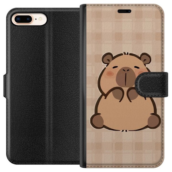 Apple iPhone 7 Plus Lompakkokotelo Mobilskal kawaii capybara flera figurer japansk stil