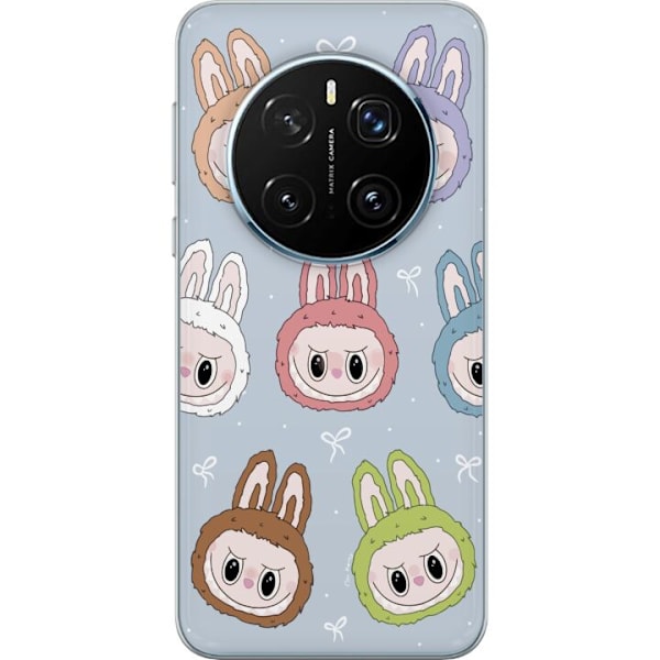 Honor Magic7 Pro Gennemsigtig cover Labubu Star mønster