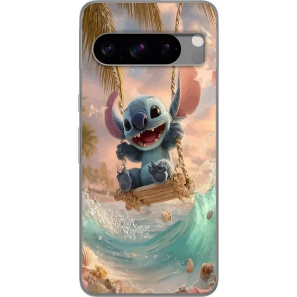 Kompatibel Mobilcover til Google Pixel 8 Pro Disney Stitch blå alien sød figur samleobjekt