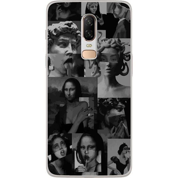 OnePlus 6 Gennemsigtig cover Moderne Kunst