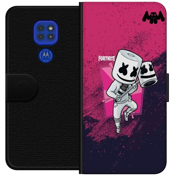 Motorola Moto G9 Play Plånboksfodral Marshmello Fortnite Skin